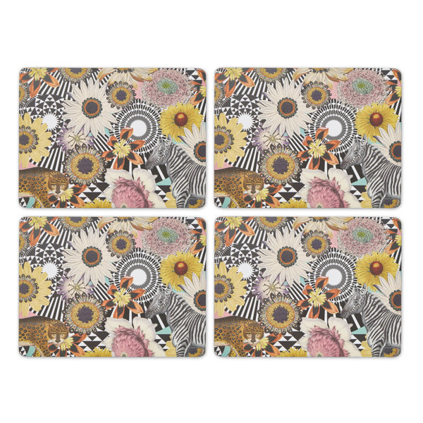 Pimpernel Floral Jungle Large Placemats Wayfair.co.uk